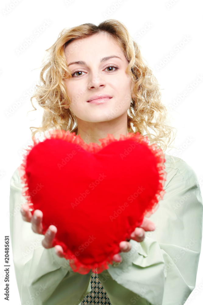 Woman with heart Woman with heart
