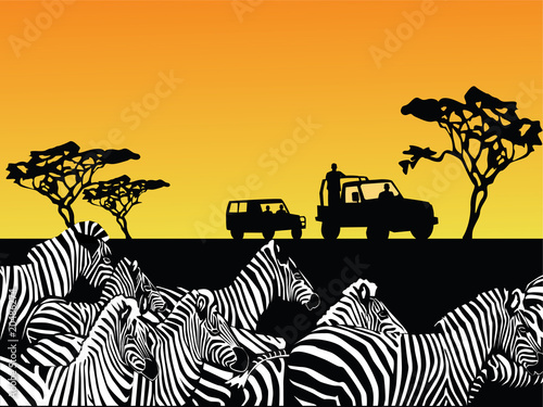 Africa safari vector