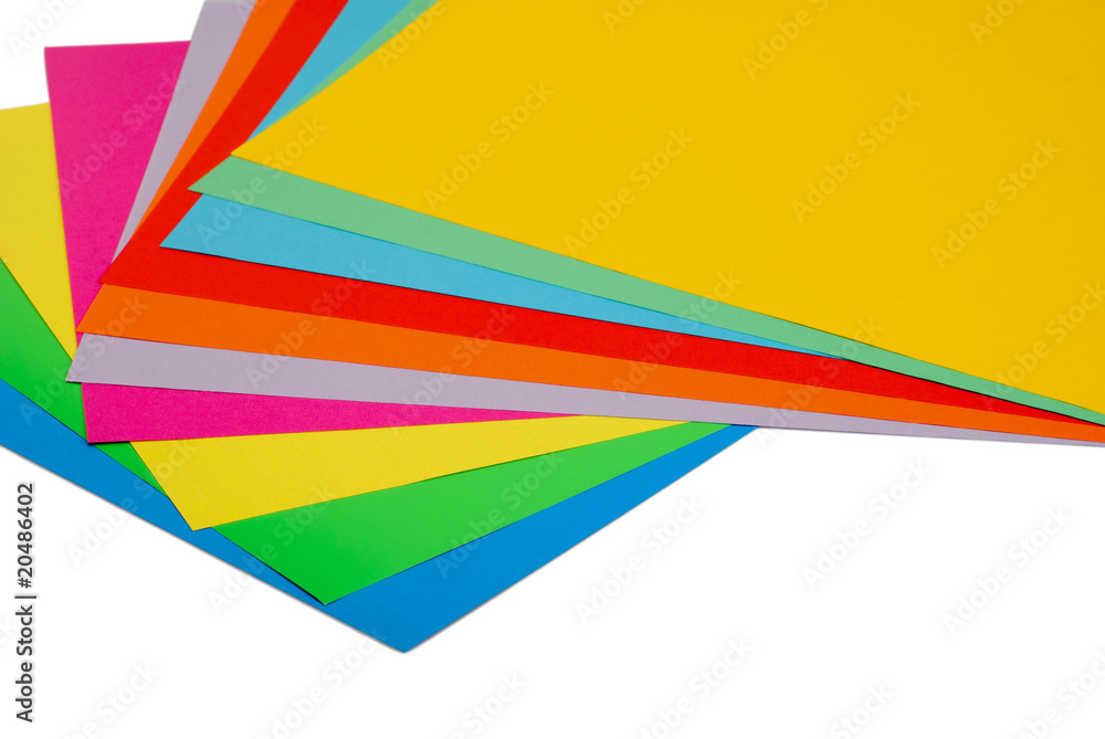 various color paper