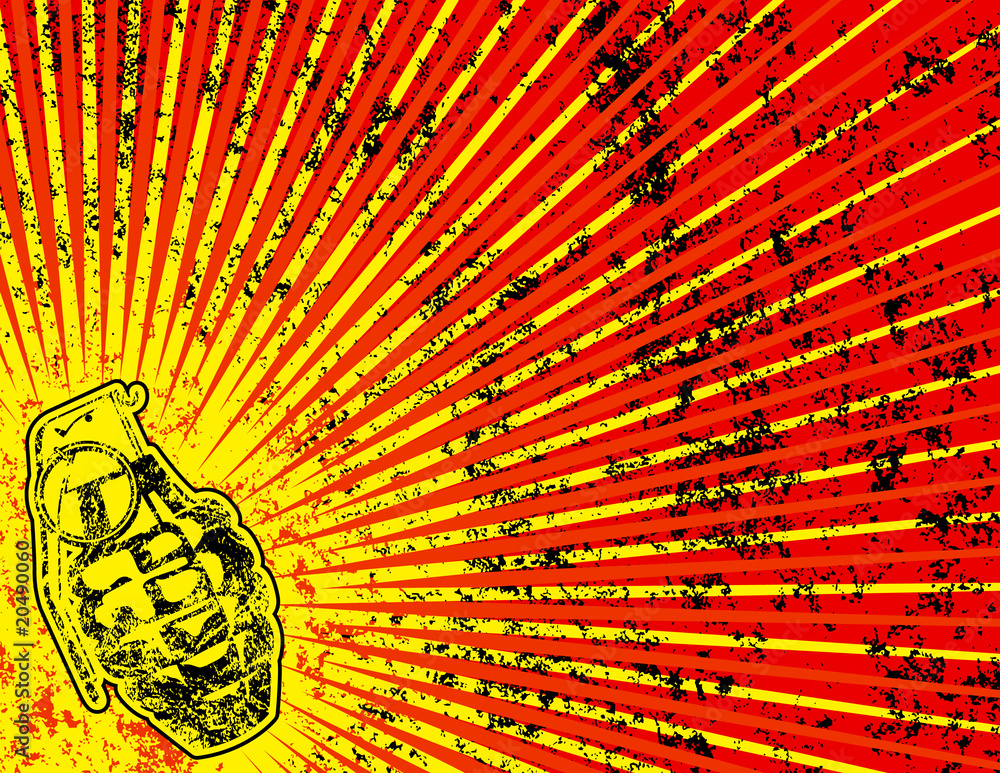 Φωτογραφία Grunge Background with Grenade