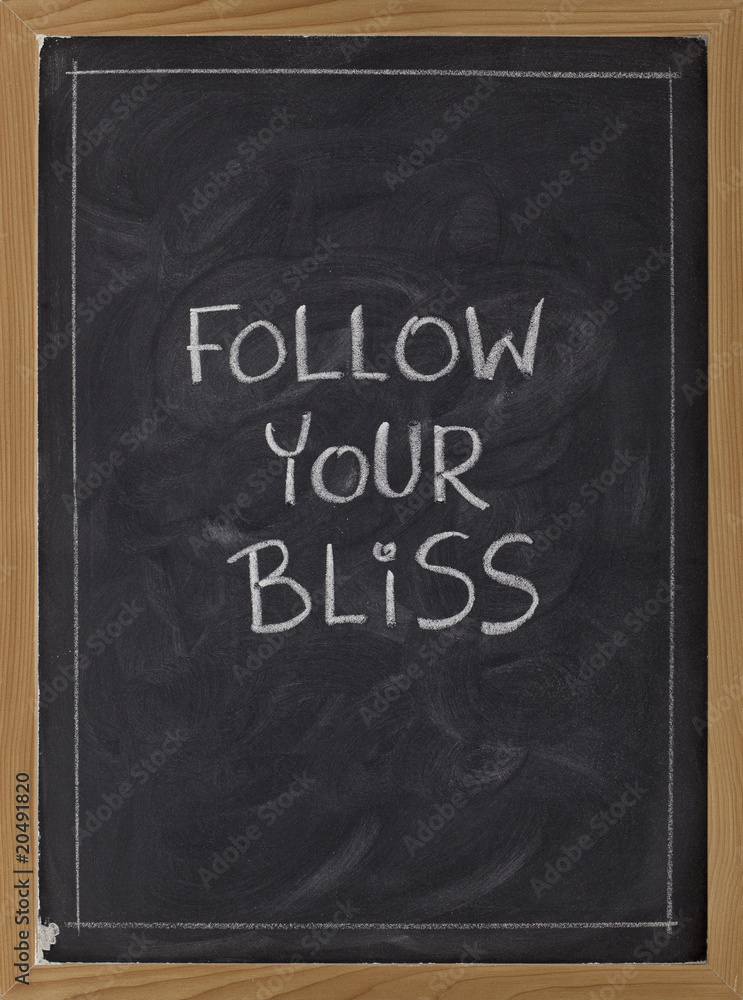Fototapeta premium follow your bliss - reminder