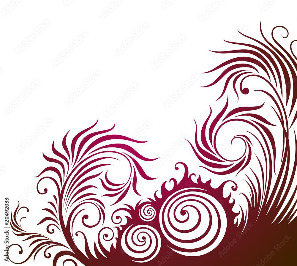 vector floral corner pattern vector floral corner pattern