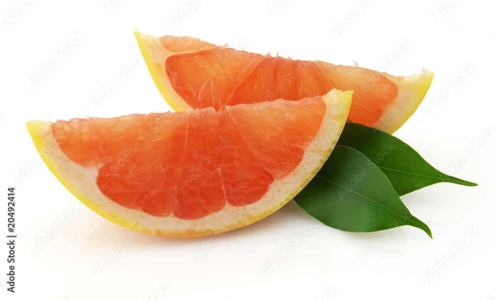 Cut grapefruit