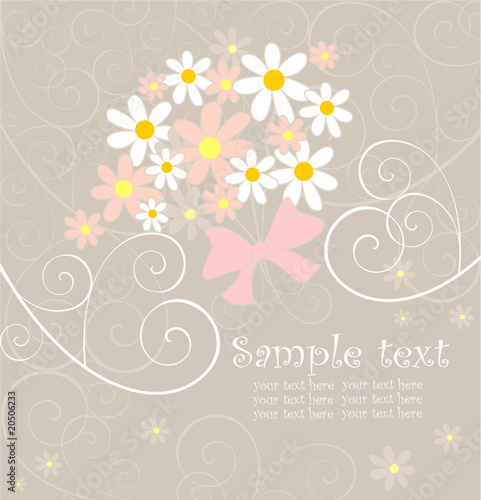 Greeting wedding card