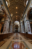 intérieur basilique saint Pierre de Rome San pietro Vatican