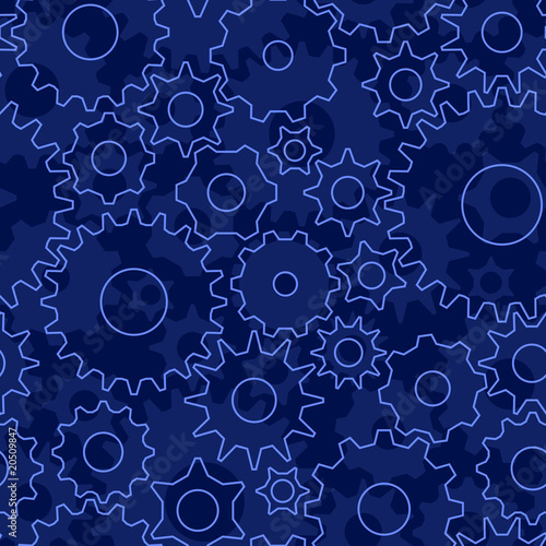Gear seamless background