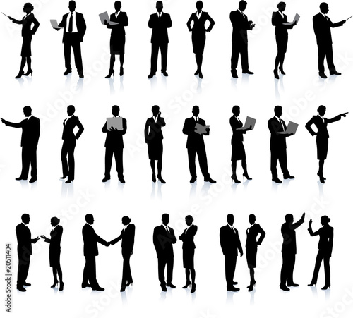 Business People Silhouette Super Set © iconspro