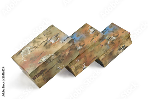 Three boxes for gifts