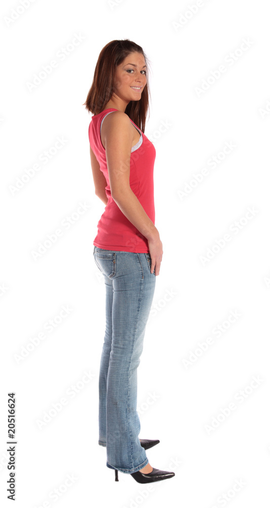Junge attraktive Frau Junge attraktive Frau