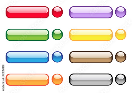 Transparent aqua buttons