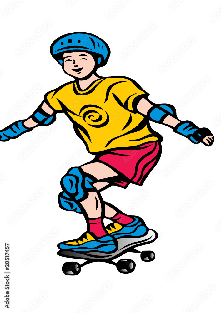 skateboarding vector