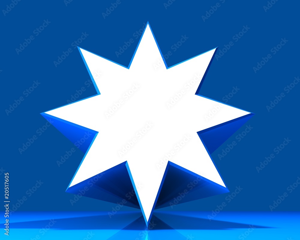Fototapeta premium 3d star
