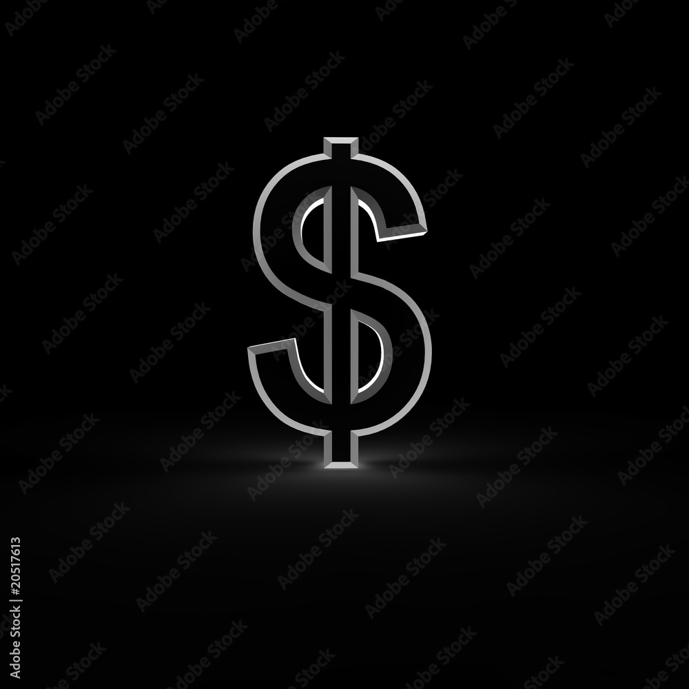 Fototapeta premium 3d dollar