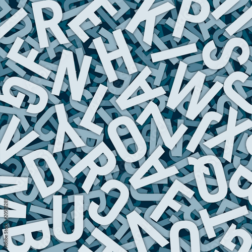 Buchstabensalat mit Tiefeneffekt