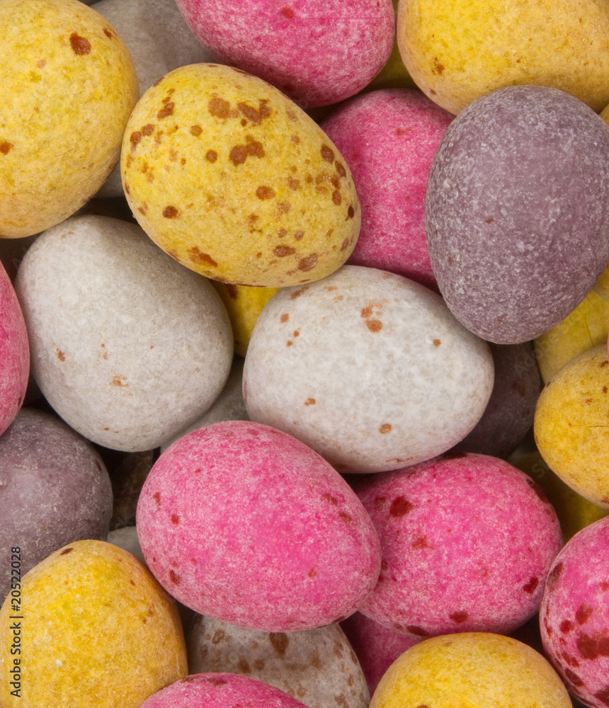 Close up of Easter egg sweets Close up of Easter egg sweets