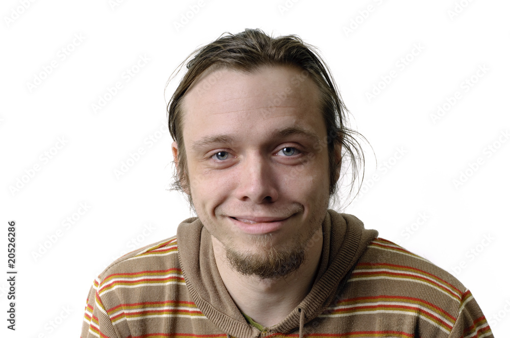 doof blickender junger Mann doof blickender junger Mann