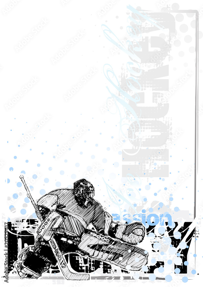 Naklejka premium ice hockey background 3