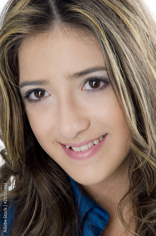 Naklejka premium Girl Face Portrait