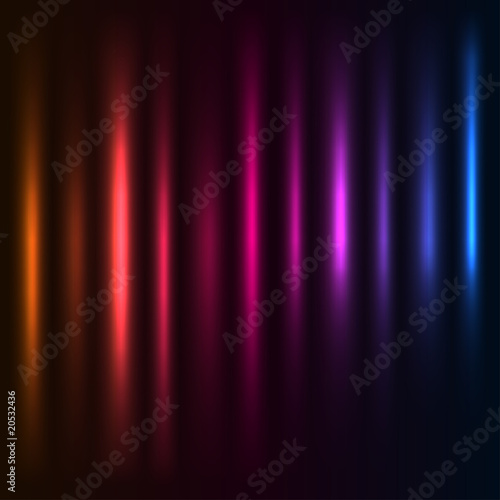 Abstract  colorful light columns vector background.
