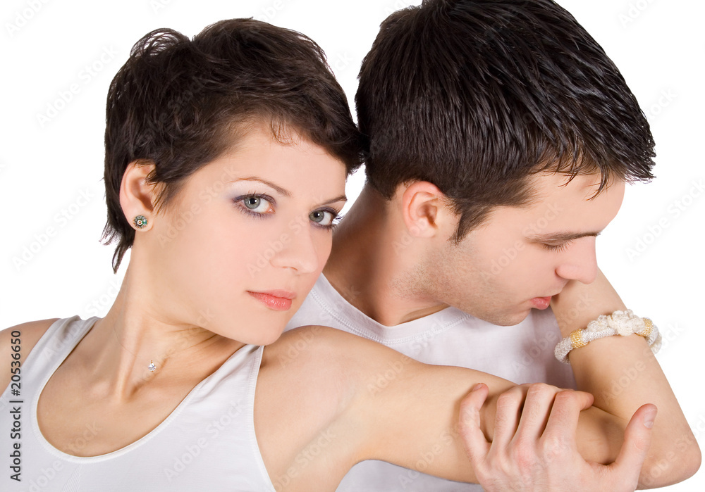Brightly picture of a young couple in love Brightly picture of a young couple in love