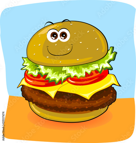 Happy Hamburger