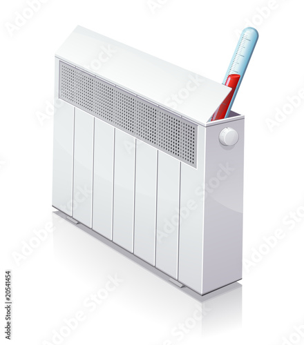 Température d'un radiateur (reflet)