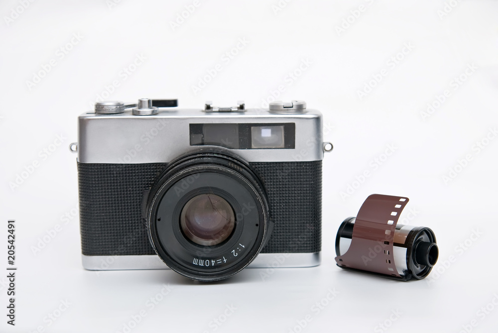 Old camera and film Old camera and film