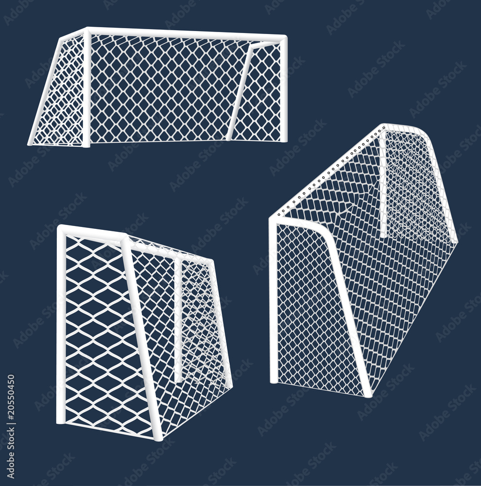 Soccer detailed goals. vector illustration. Stock Vector | Adobe Stock