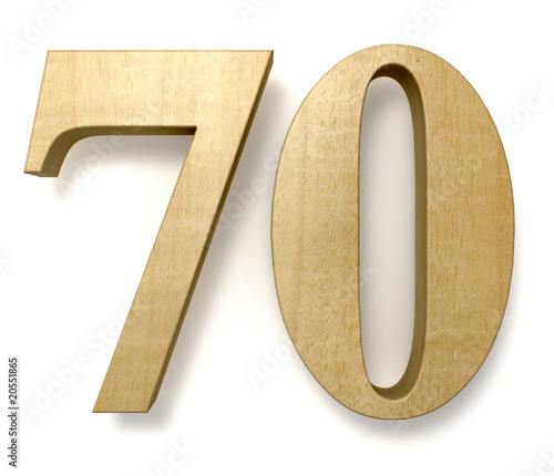 70 wooden birthday celebration anniversary