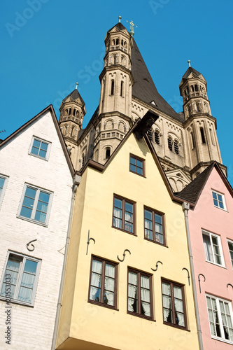 Glimpse of old town Cologne in Germany