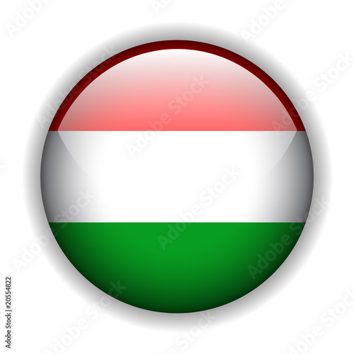 Free Download Flag of Hungary button, vector - GFXLoad