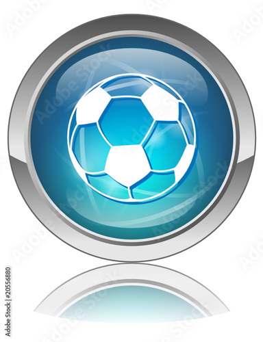 SOCCER Button (Football World Cup Sport Ball Sign Symbol Vector)
