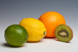 Citrus fruits orange lemon lime