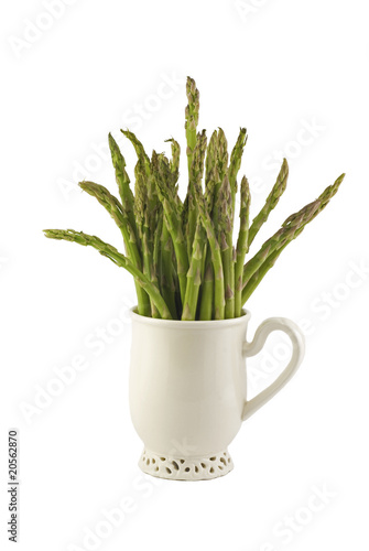 Fresh Asparagus In A Cup