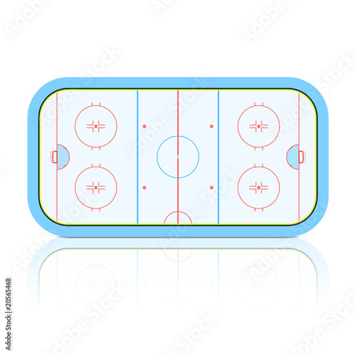 Hockey Rink. Vector.