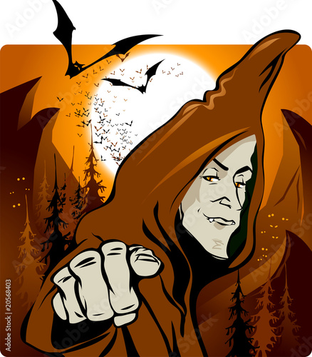 Halloween. Sorcerer.