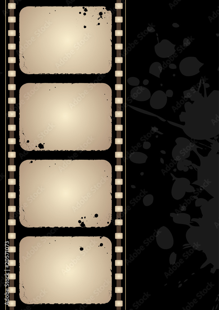 Grunge film frame with space for your images Grunge film frame with space for your images