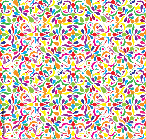 Bright seamless patten with little components, vector ilustraton