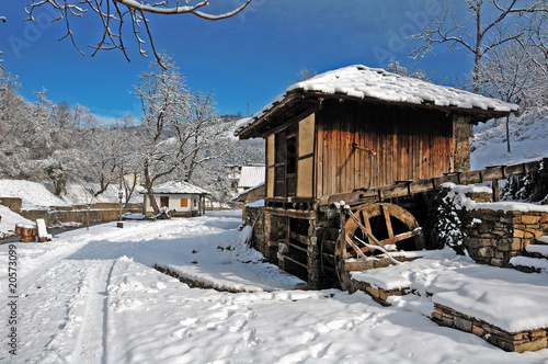 snowy mill photo