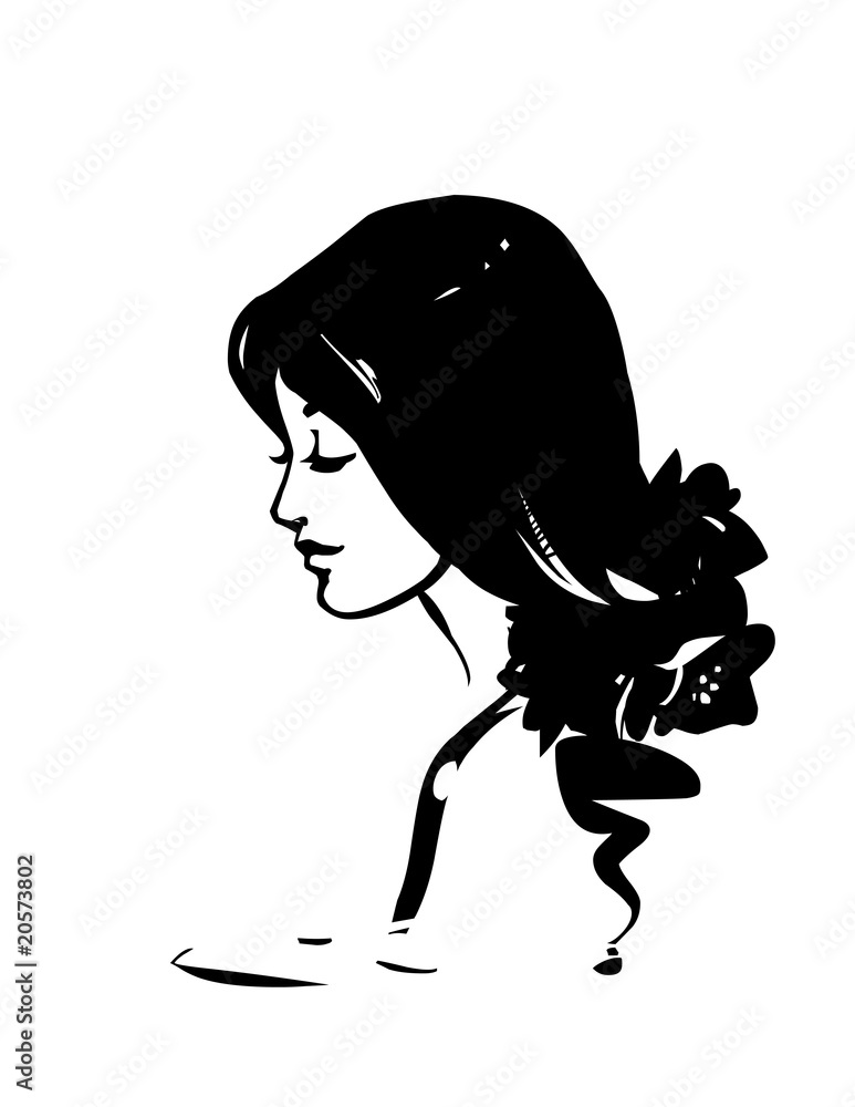 Obraz premium Relaxing girl in spa