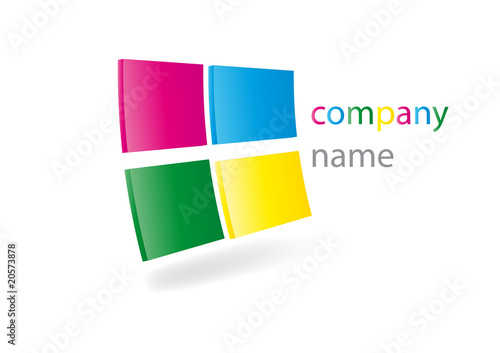 cmyk abstract logo