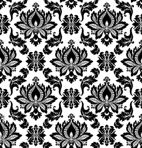 Vector. Seamless damask pattern
