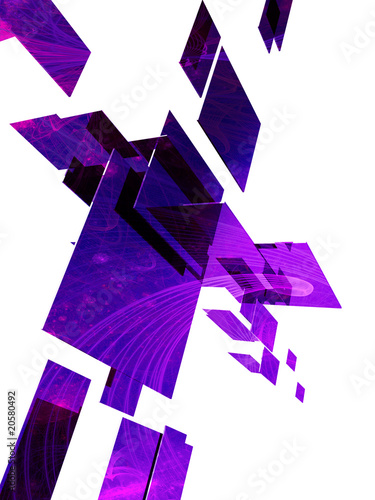 3d cubes, purple