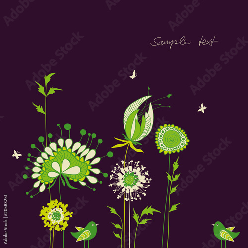 floral card