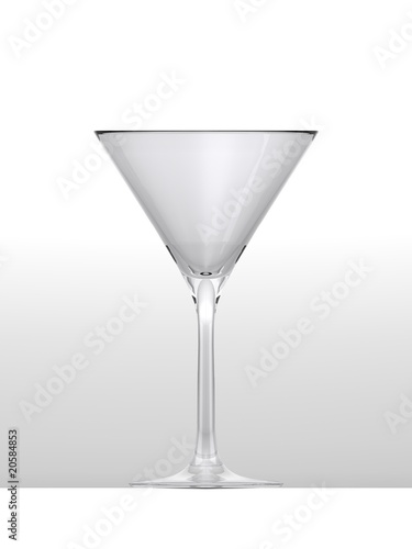 Leeres Cocktailglas - 3D Render