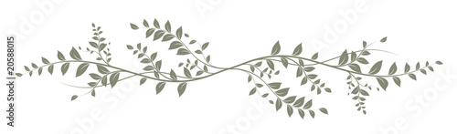 green decorative element on white background - decoration