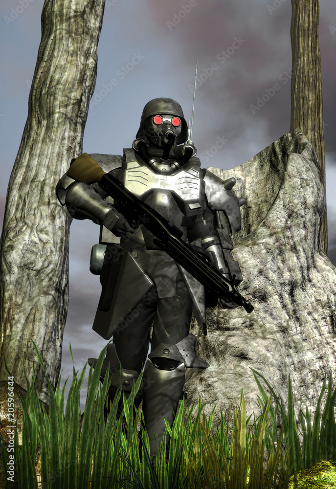 futuristic soldier futuristic soldier