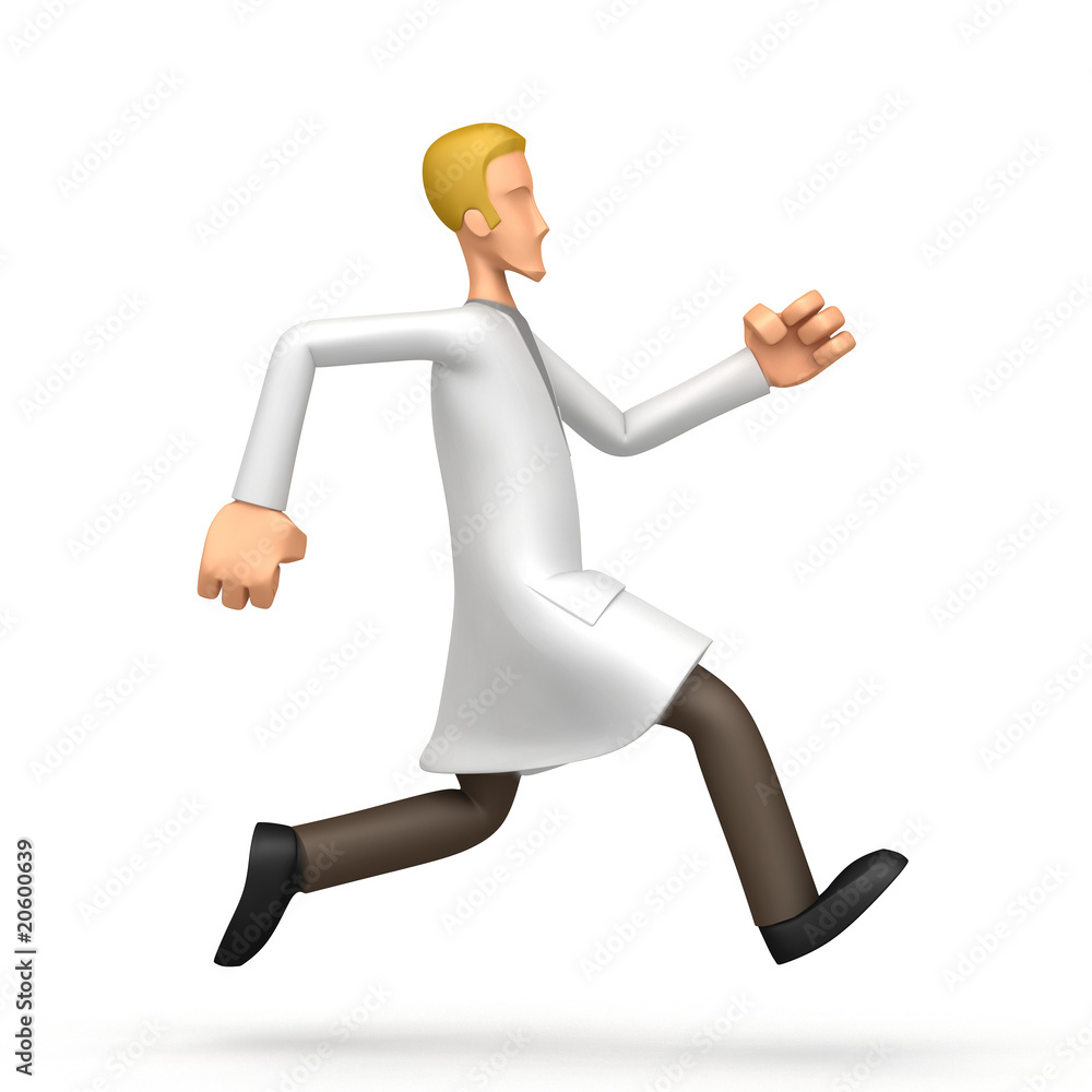 doctor runs