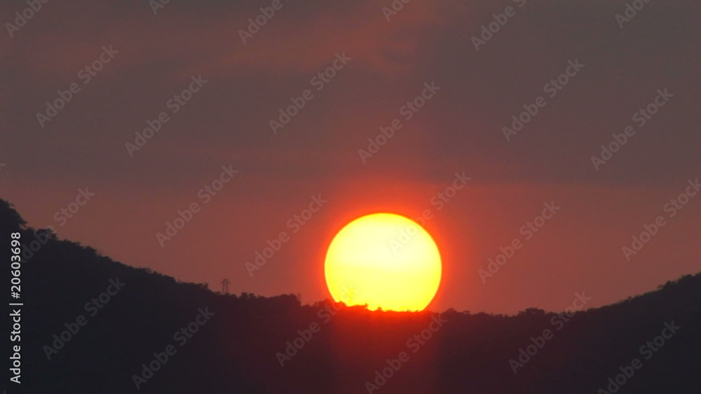 sunset mountain time-lapse sunset mountain time-lapse