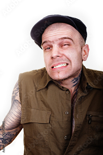 Man with tattoos